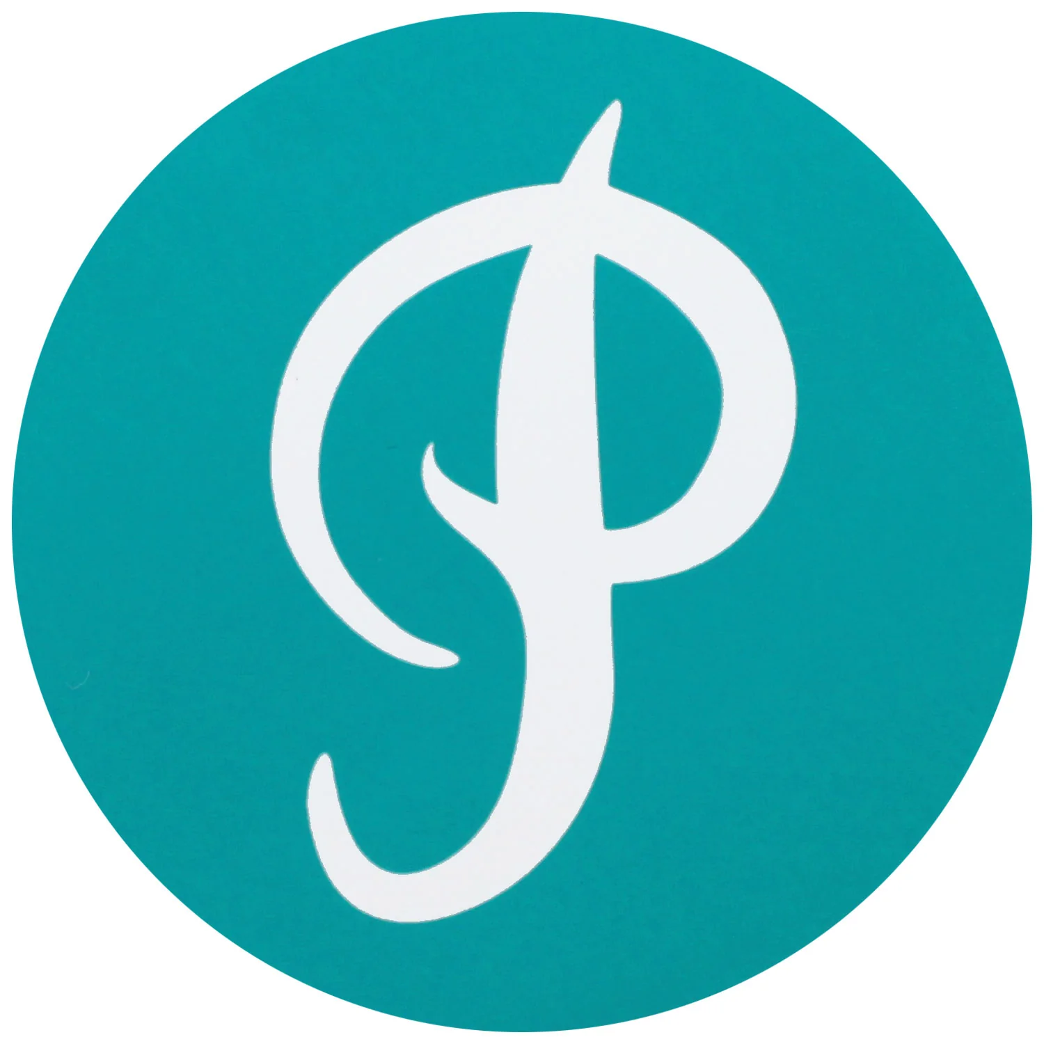 Primitive Skateboard Sticker P Logo Circle Blue 3"