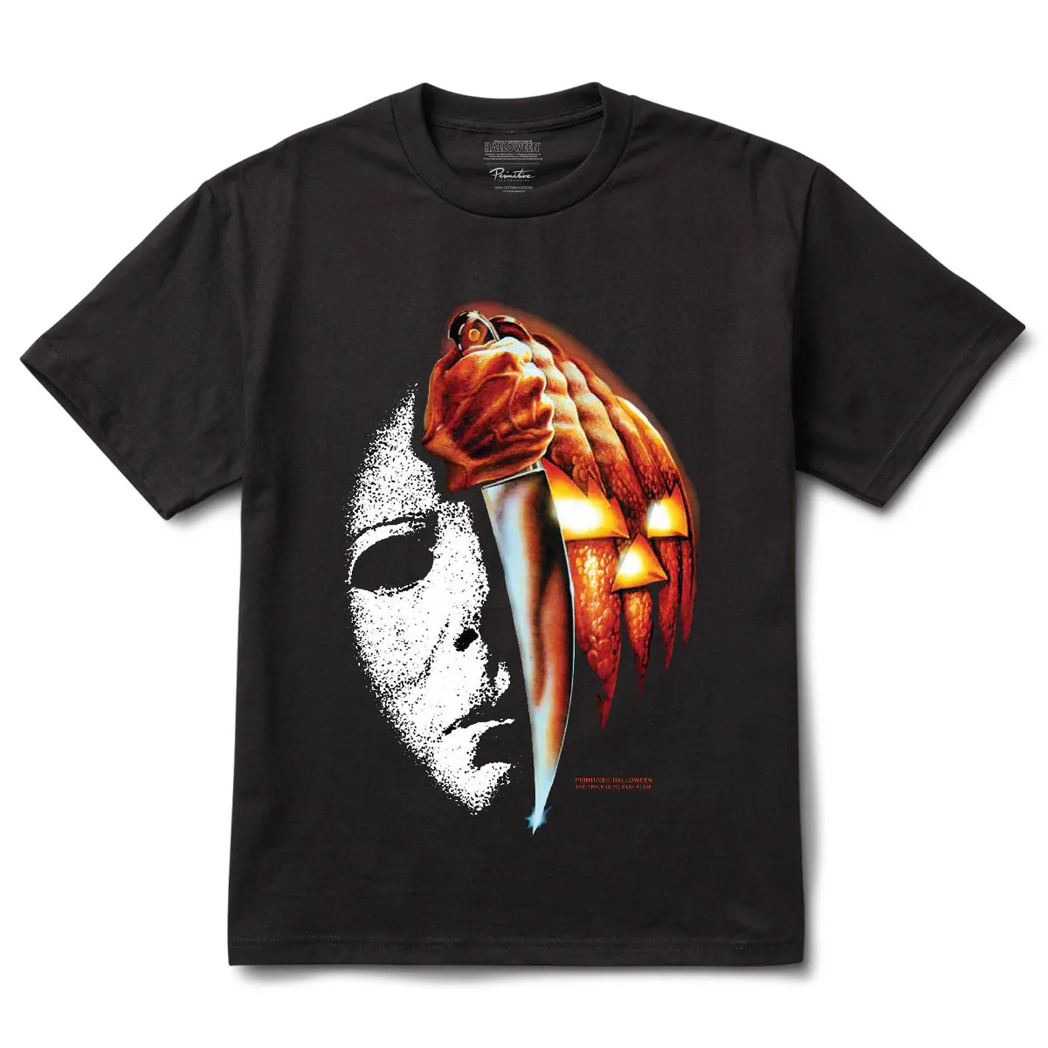 Primitive Skateboard T-Shirt Split Heavyweight Black