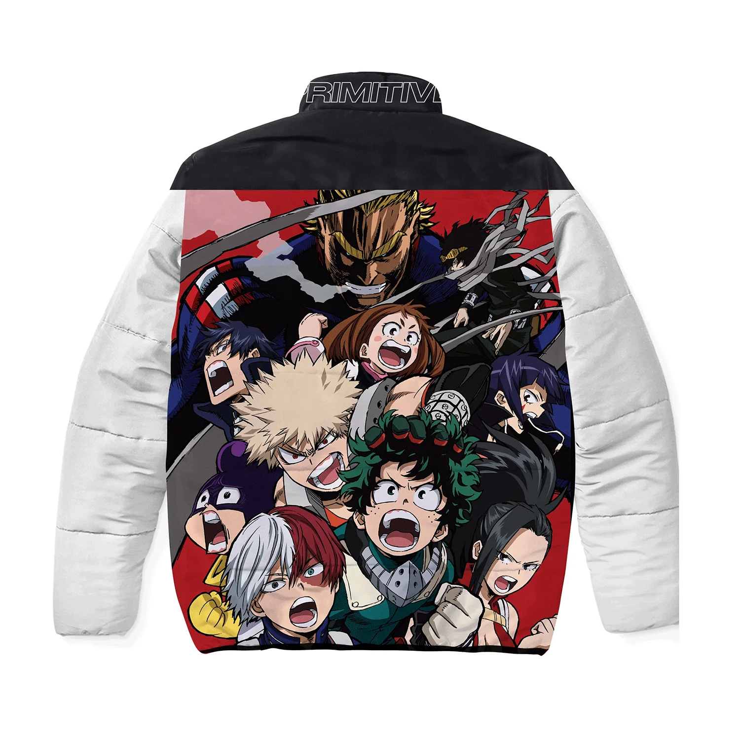Primitive Skateboards Jacket My Hero Academia Puffer Black - Image 2