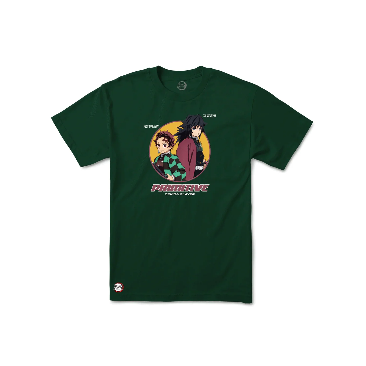 Primitive Skateboards Shirt Demon Slayer Demon Slayer Forest Green