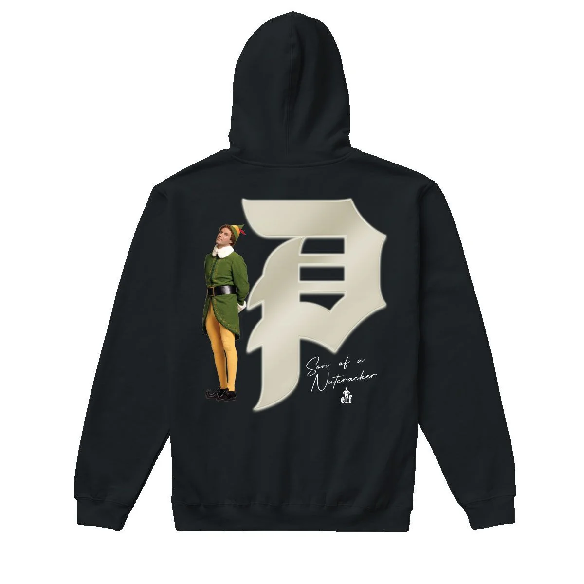 Primitive Skateboards x Elf Hoody Jolly Pullover Black