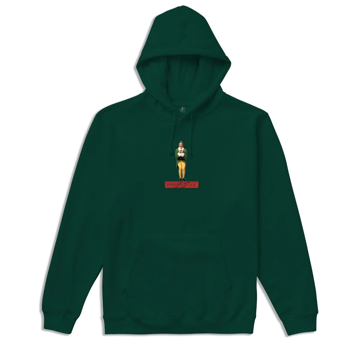 Primitive Skateboards x Elf Hoody Jolly Pullover Forest Green - Image 2