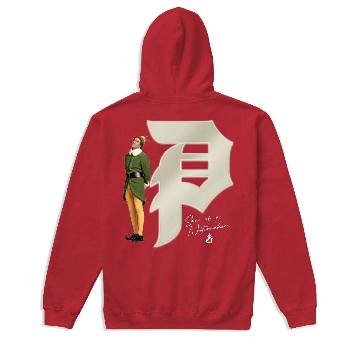 Primitive Skateboards x Elf Hoody Jolly Pullover Red