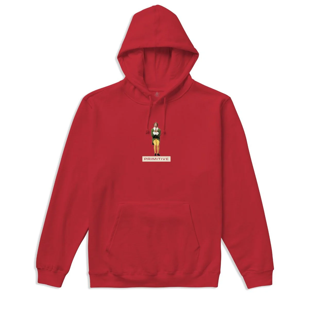 Primitive Skateboards x Elf Hoody Jolly Pullover Red - Image 2