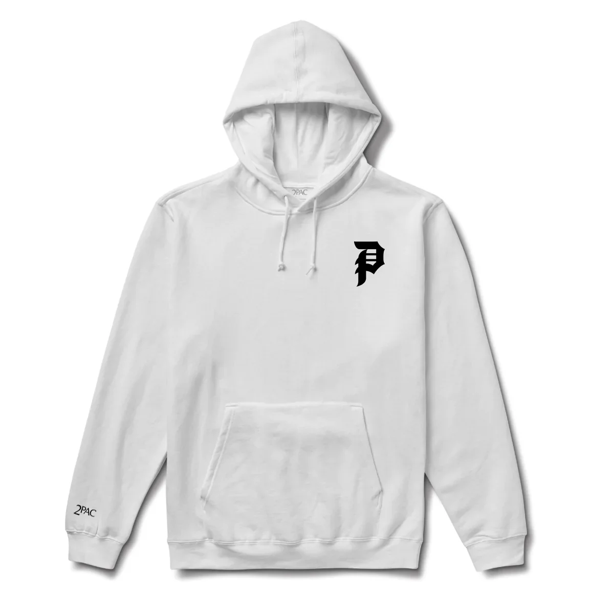 Primitive Skateboards x Tupac Hoody Smoke White - Image 2