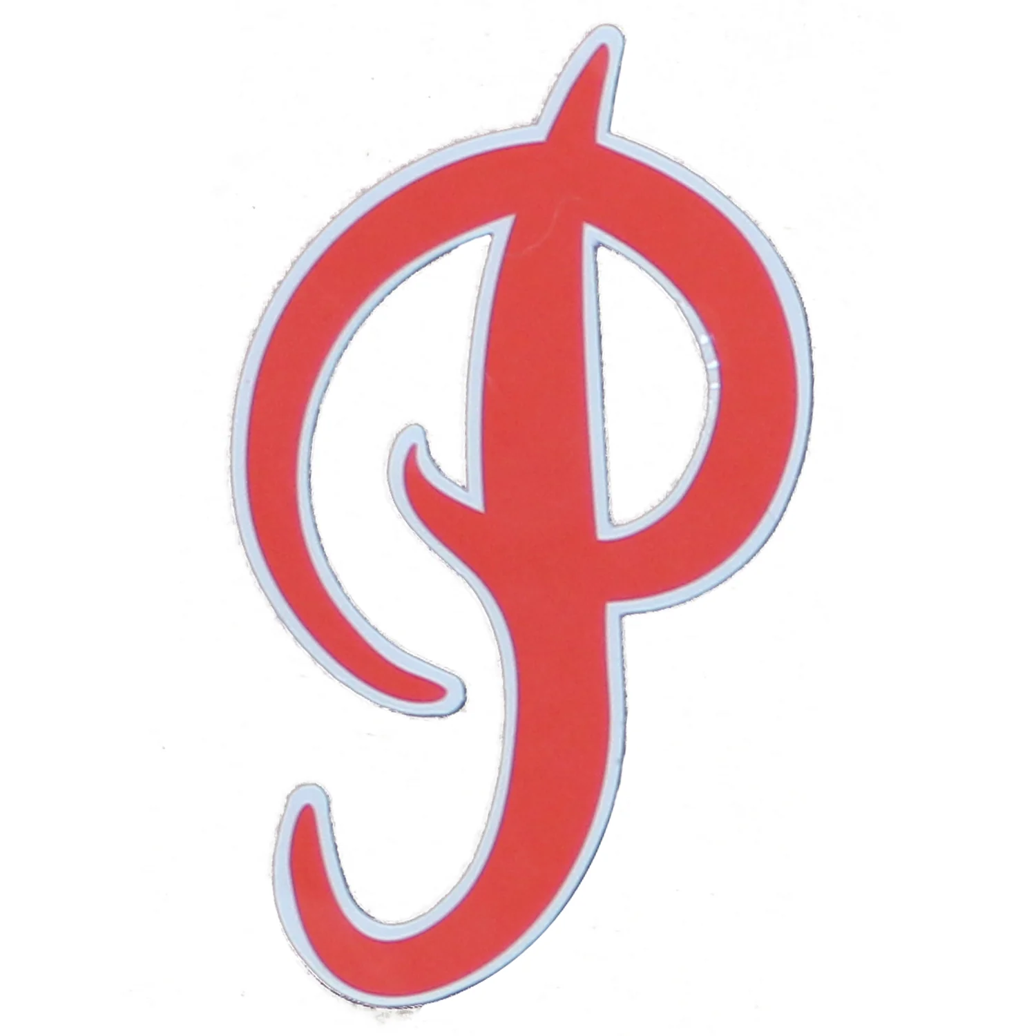 Primitive Sticker P Logo Red 4.5"x2.5"