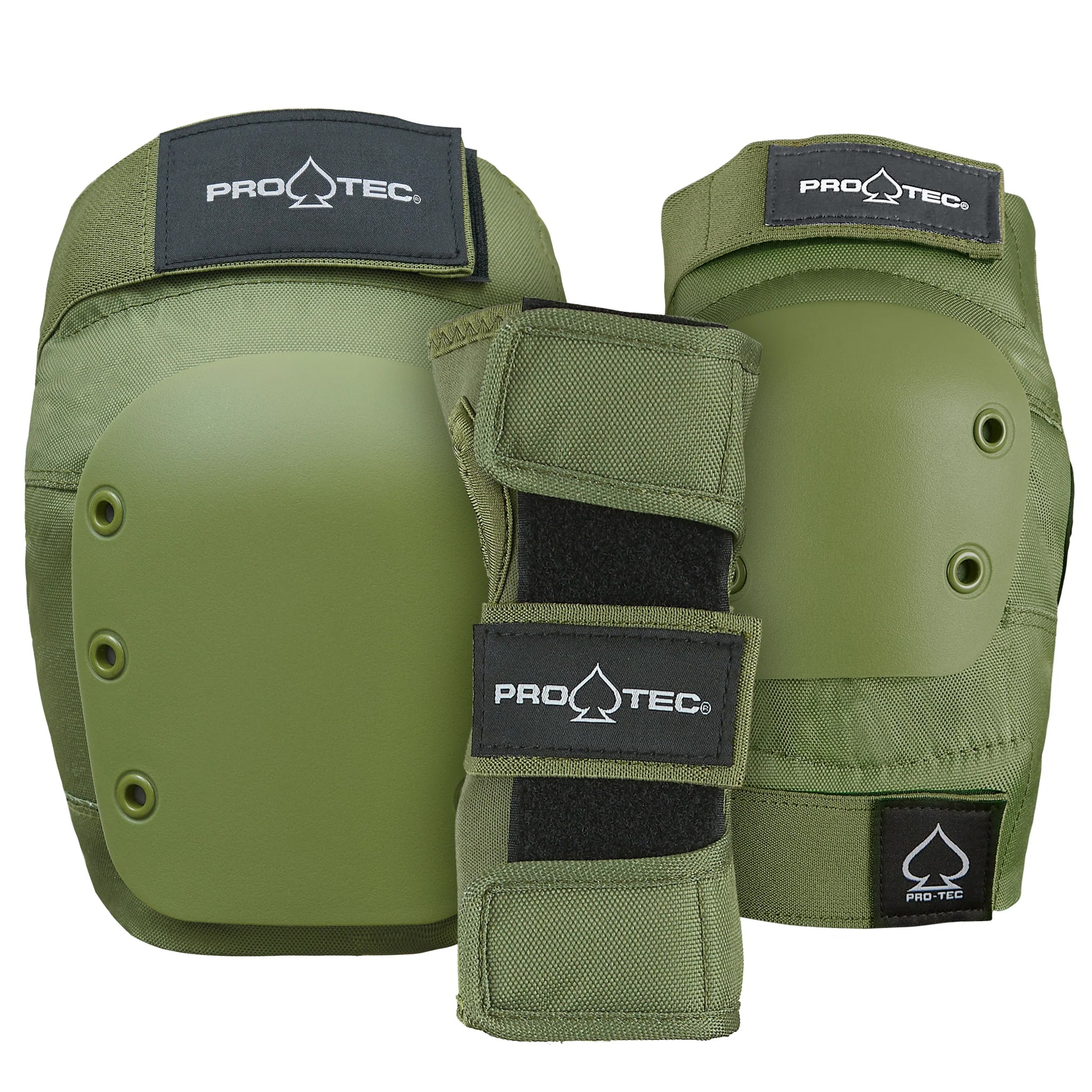 Pro Tec Skateboard Pads 3-Pack Street Pad Set Adult - Choose Size and Color