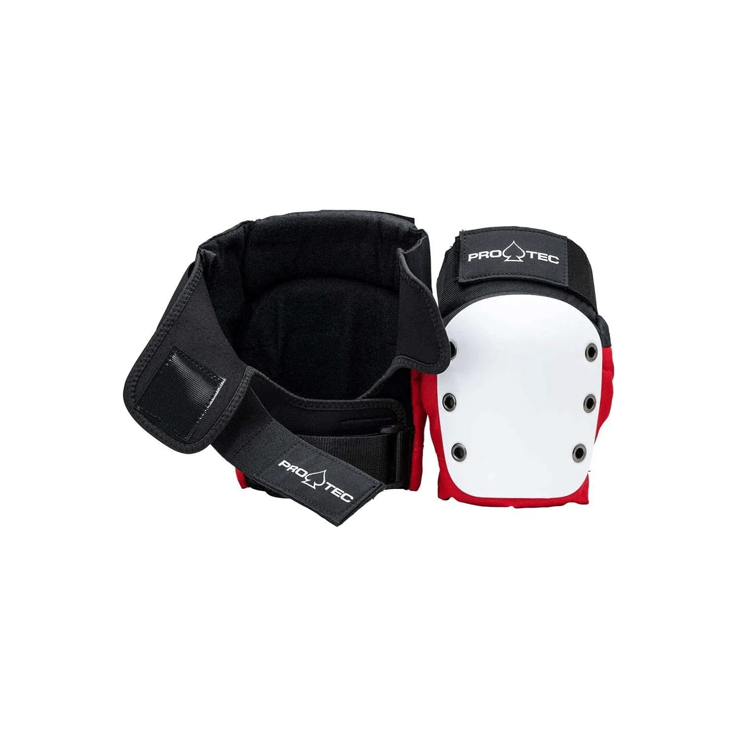Pro Tec Street Knee Pads Red/White/Black Size Y - Image 2