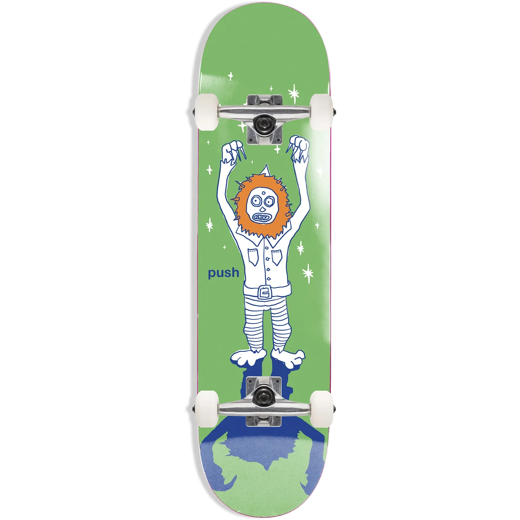 Push Skateboard Complete Frosty Sketch Green 6.75" x 28.5"