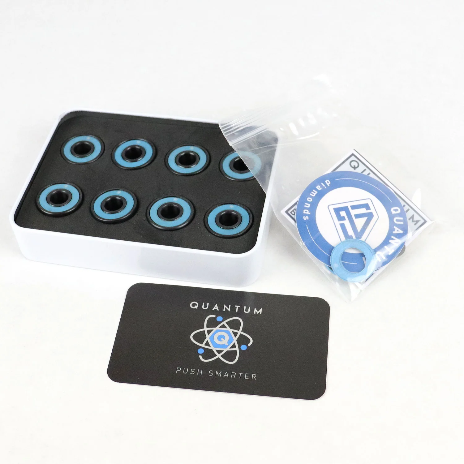 Quantum Bearing Science Diamond Series Ceramic Skateboard Bearings Kit - Image 5