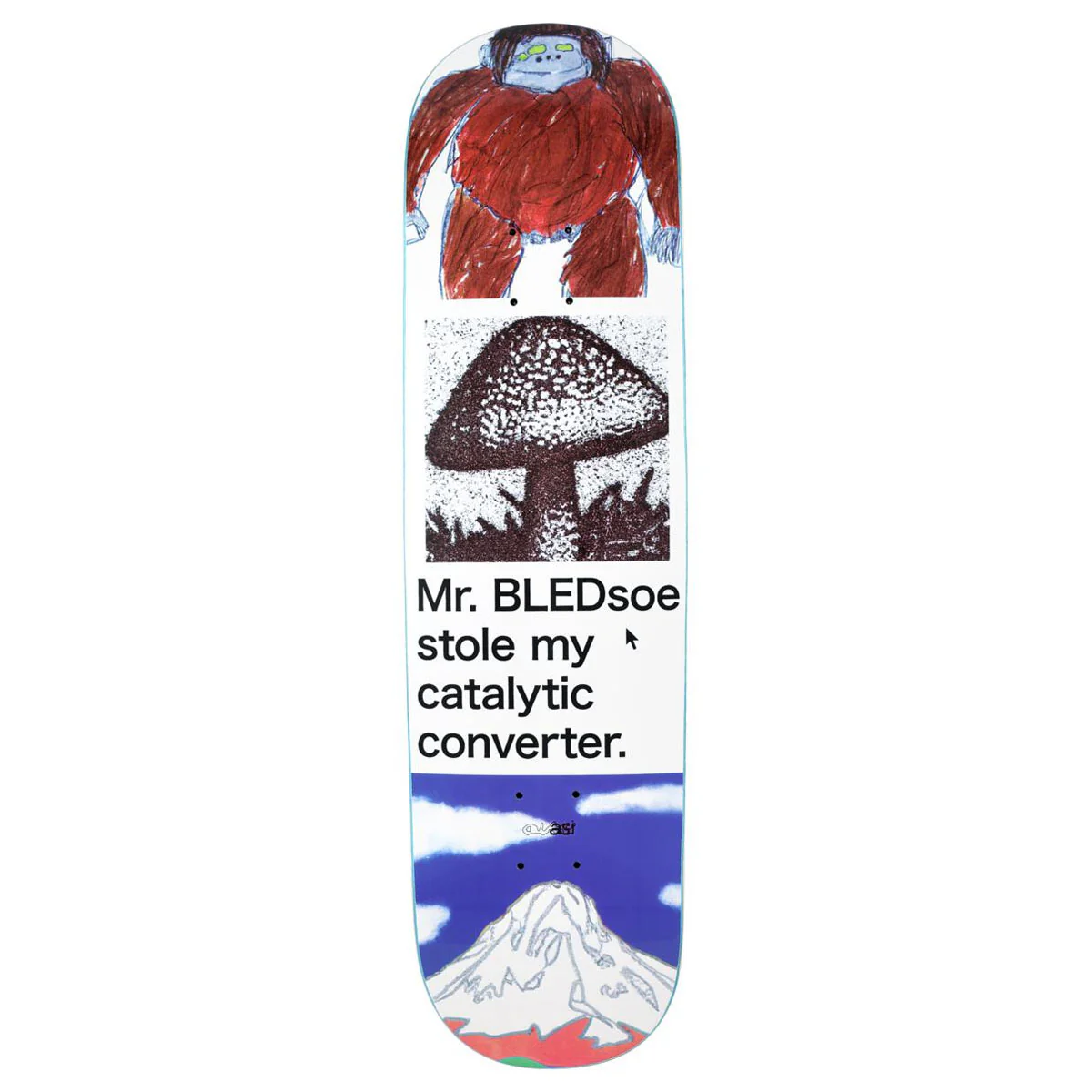 Quasi Skateboard Deck Tyler Bledsoe Oregon Trail 8.25" x 32.125"