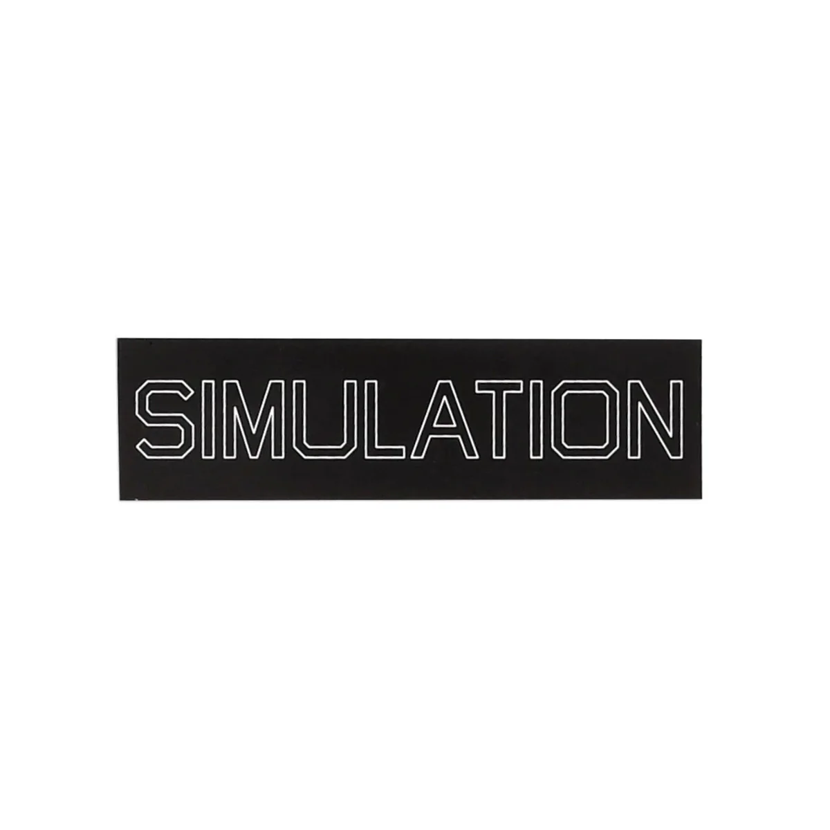 Quasi Skateboards Sticker Simulation Black/White 6.25" x 1.75"