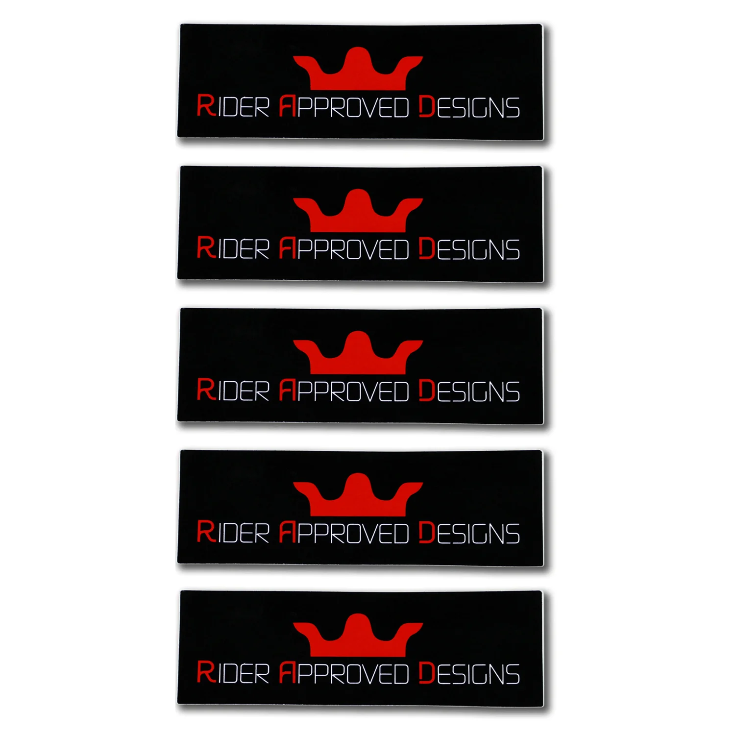 RAD Longboards Rider Approved Designs Sticker 4" 5-Pack