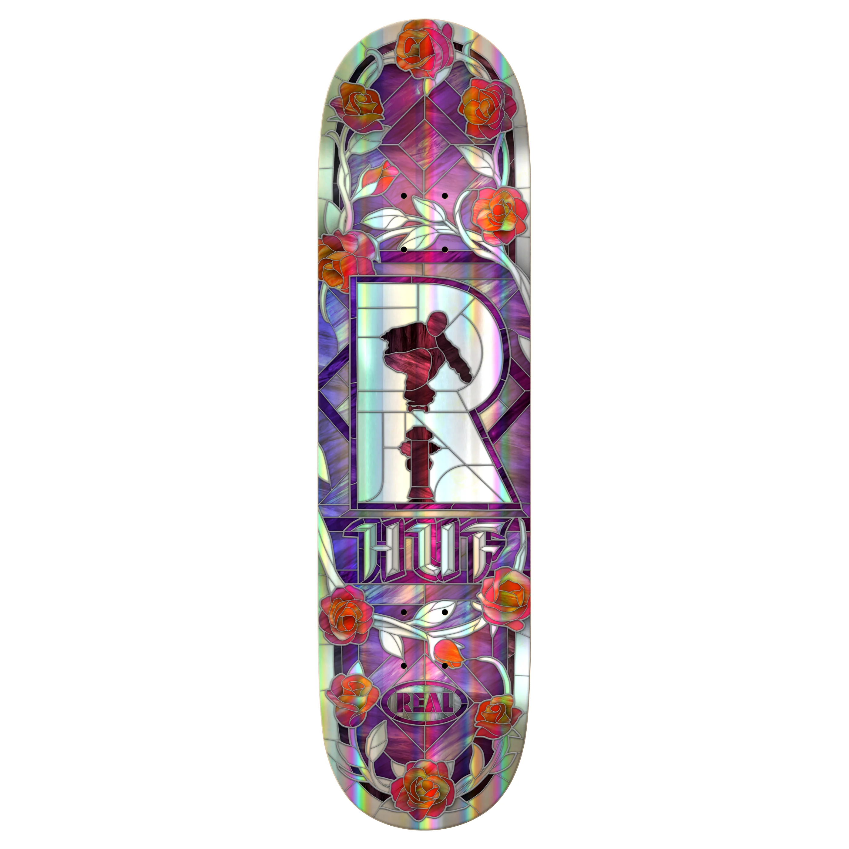 Real Skateboard Complete Huf Holographic Cathedral 8.25" x 32" - Image 2