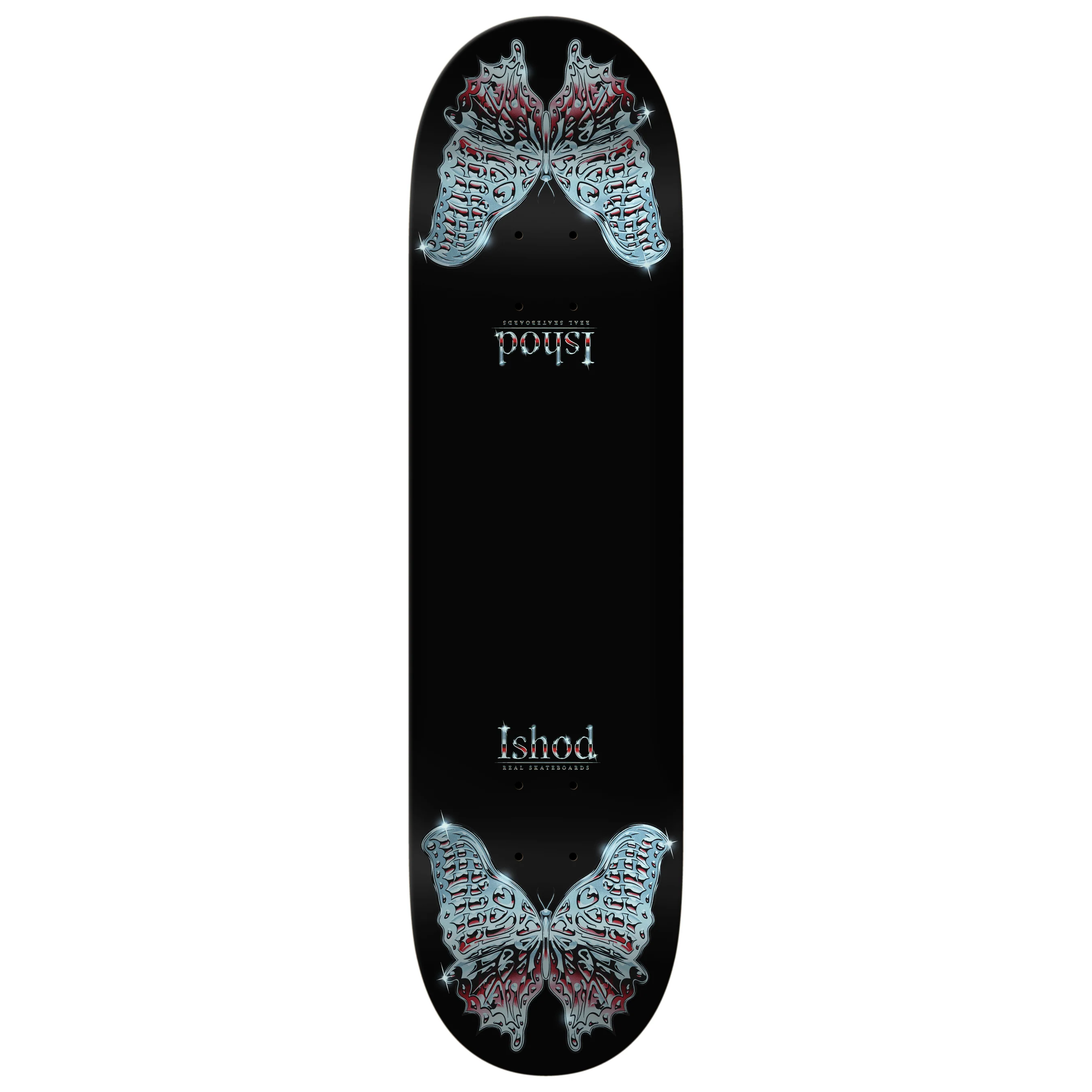 Real Skateboard Complete Ishod Mariposa Chrome Redux Twin Tail DBX 8.3" x 31.9" - Image 2