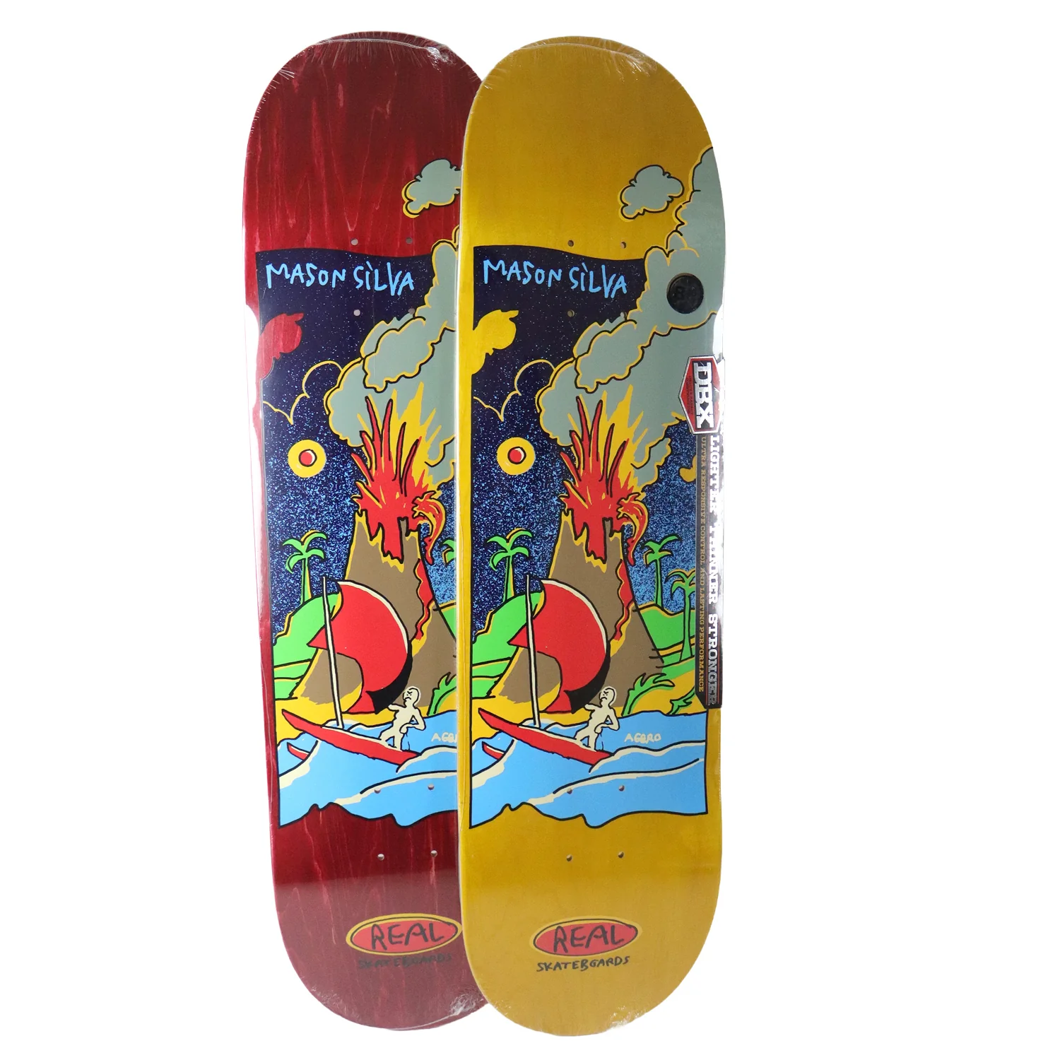 Real Skateboard Complete Mason Silva Volcano DBX Assorted 8.25" x 32" - Image 2