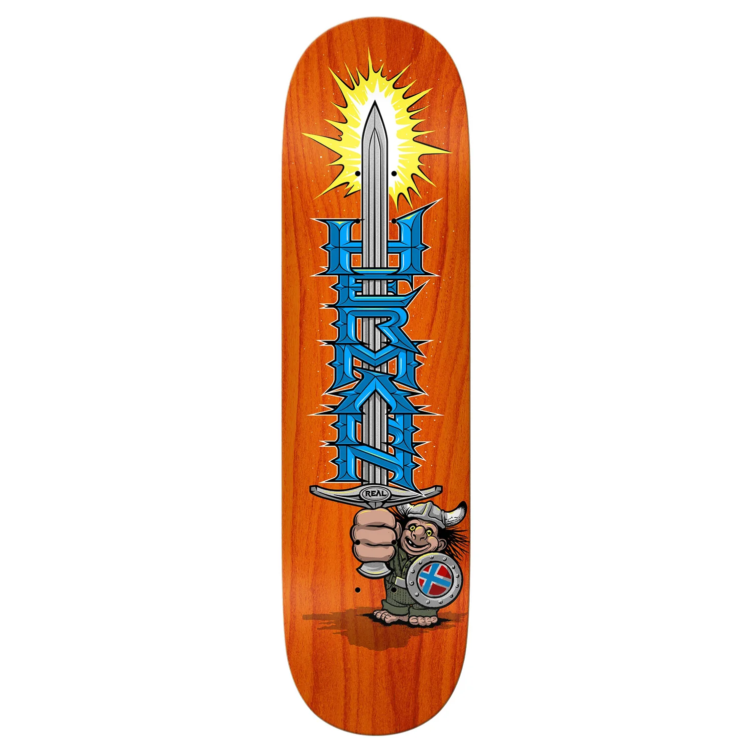 Real Skateboard Deck Hermann Mighty True Fit Assorted 8.5" x 31.35"
