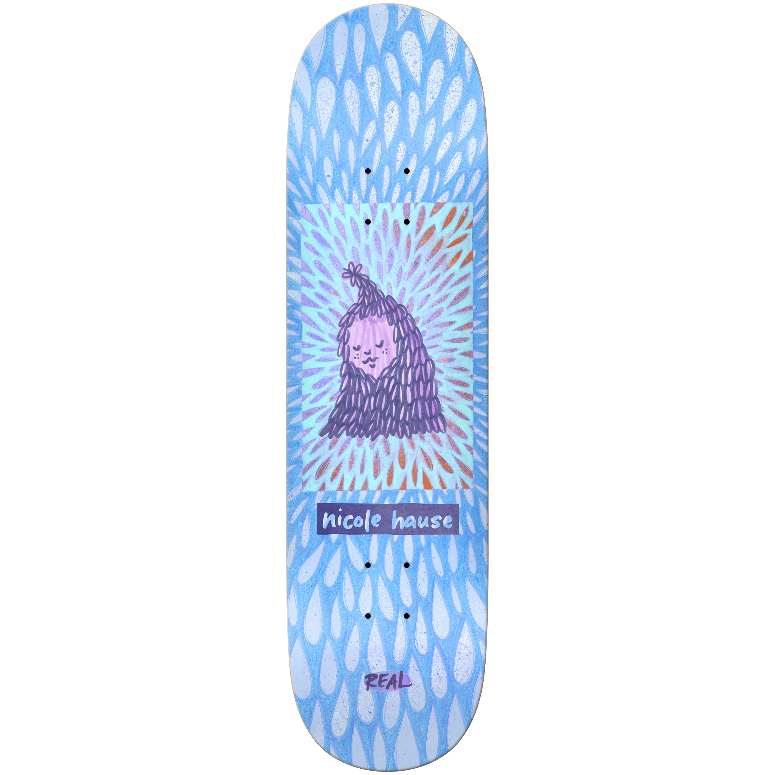 Real Skateboard Deck Nicole Hause Echoes by Nora True Fit 8.25" x 31.5"