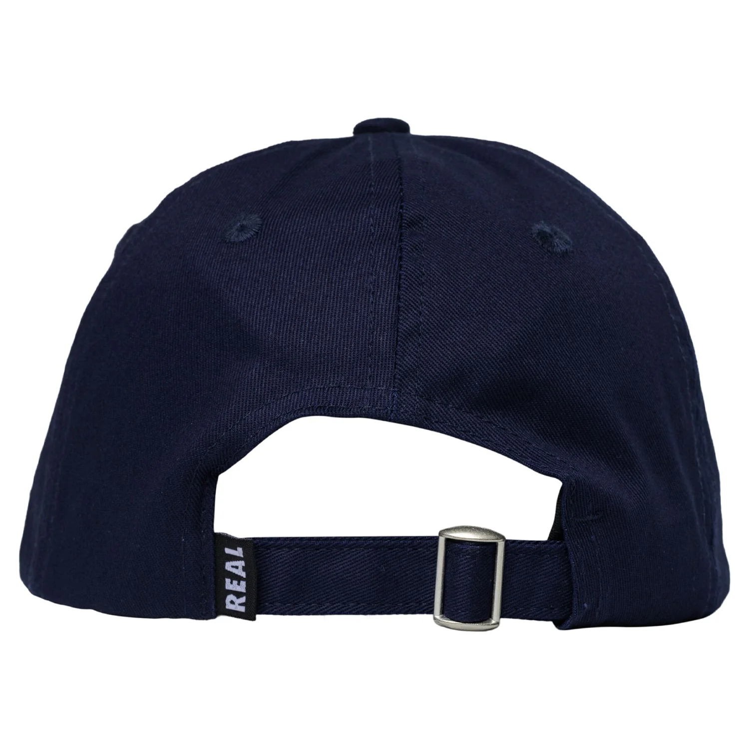 Real Skateboards Hat Oval Embroidered Snapback Navy/Red/White - Image 2