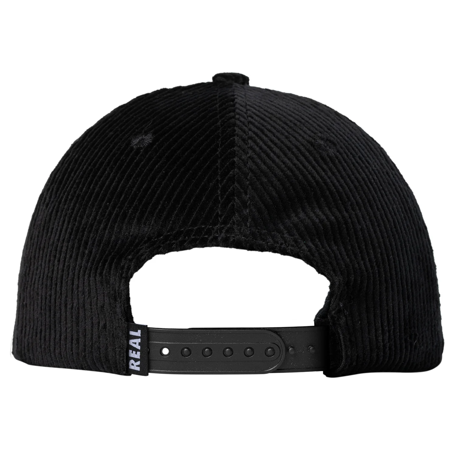 Real Skateboards Hat Oval Snapback Black/Black - Image 2