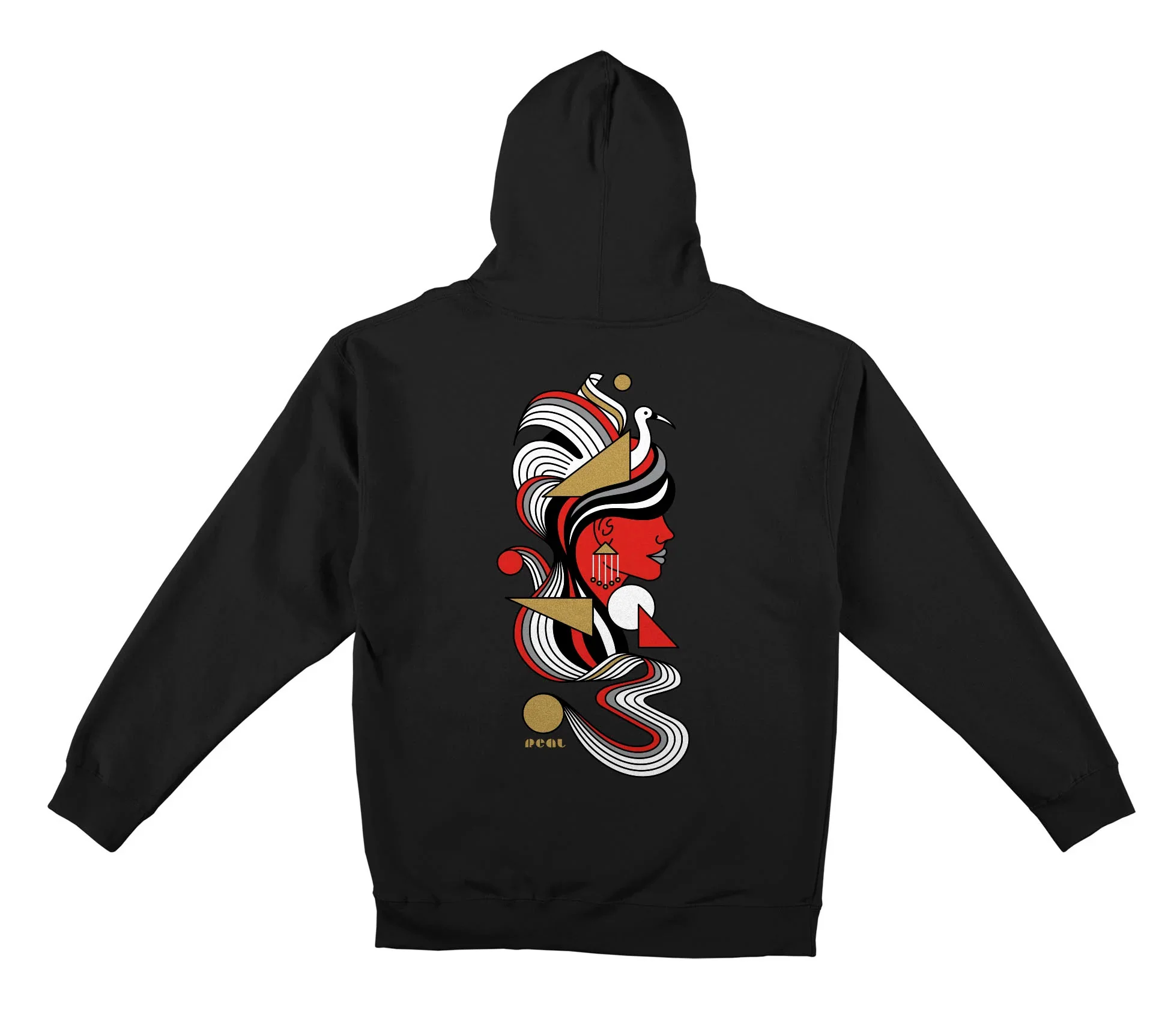 Real Skateboards Hoody Fowls Zip Black - Image 2