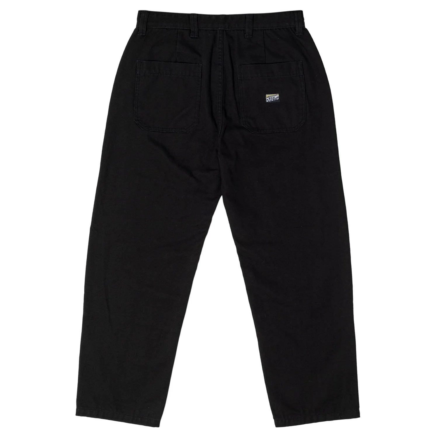 Real Skateboards Pants Tough Threads Custom Canvas Black - Image 2
