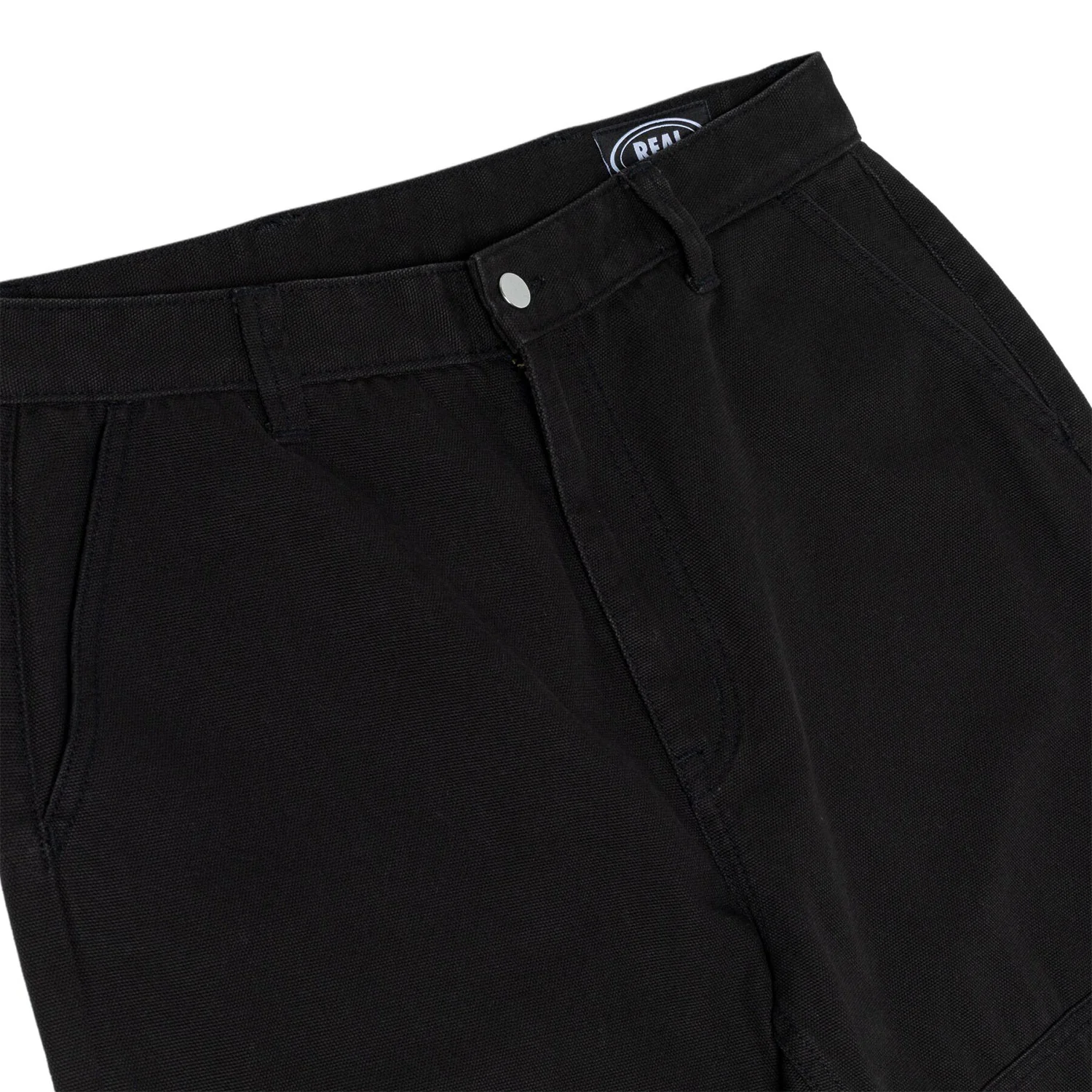 Real Skateboards Pants Tough Threads Custom Canvas Black - Image 5