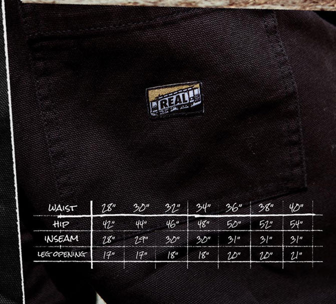 Real Skateboards Pants Tough Threads Custom Canvas Black - Image 6