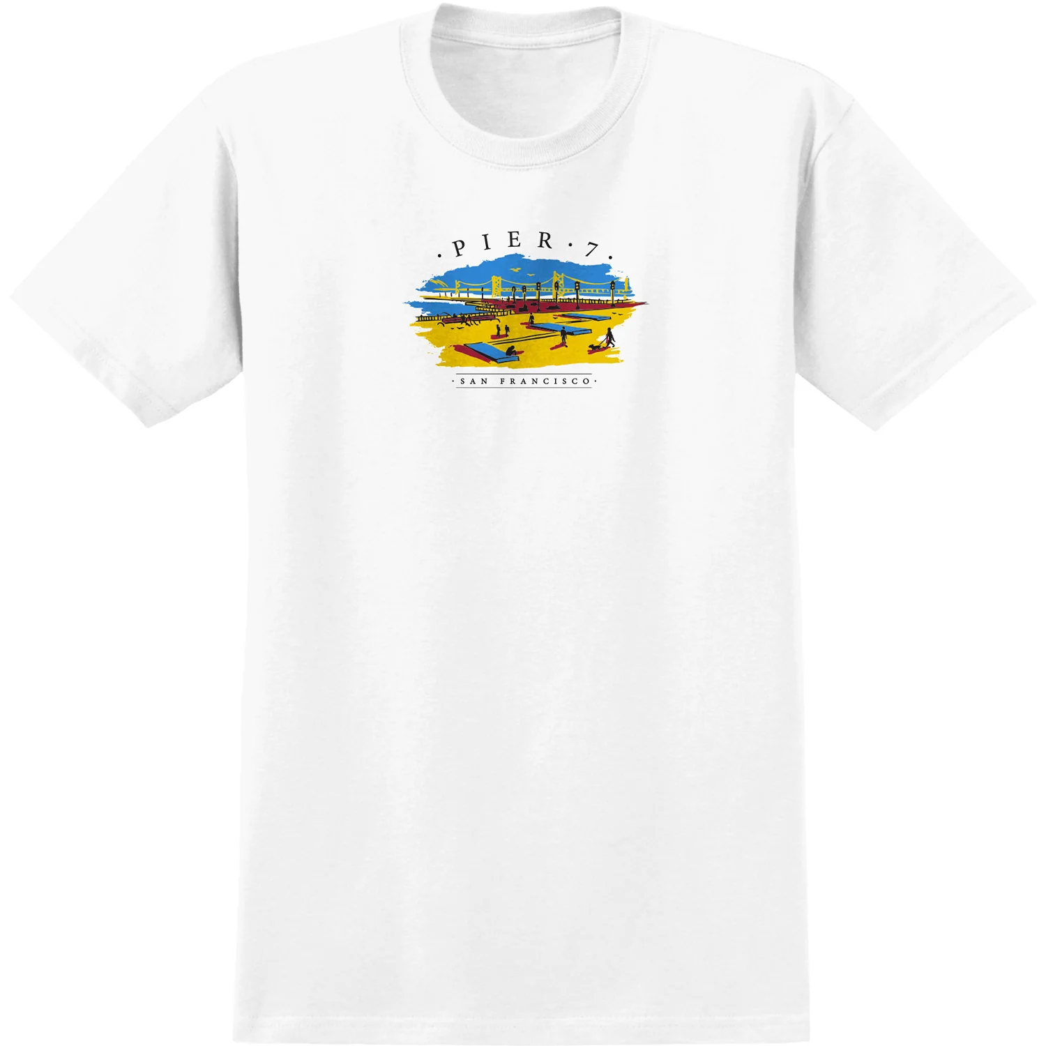 Real Skateboards Shirt Pier 7 White