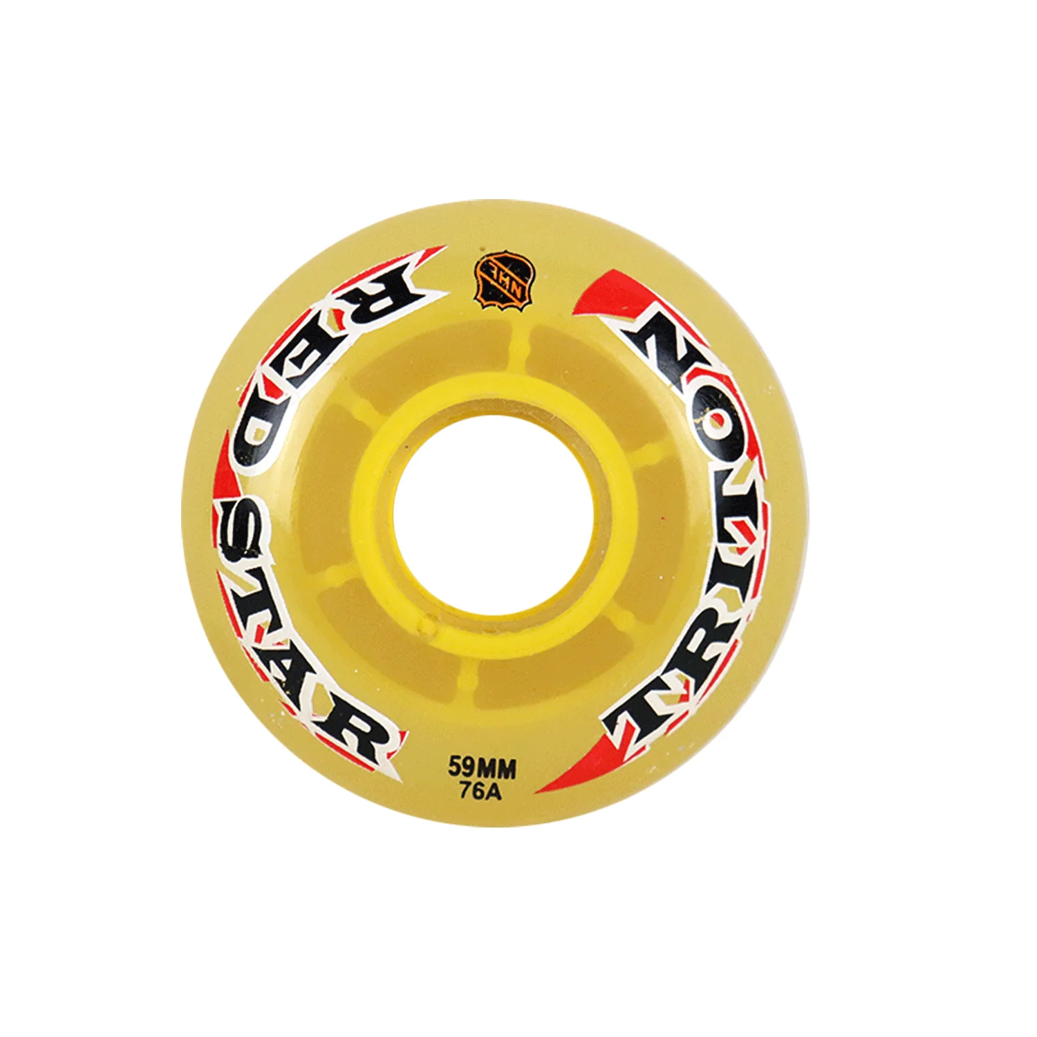 Redstar Roller Hockey Wheels - Triton 59mm 76A Yellow (10-Pack) - Image 2