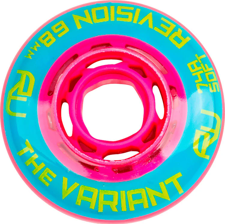 Revision Roller Hockey Wheels Indoor 68mm Variant Soft 74A 4-Pack - Image 2