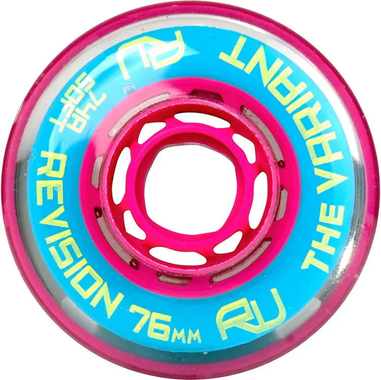 Revision Roller Hockey Wheels Indoor 76mm Variant Soft 74A 8-Pack - Image 2