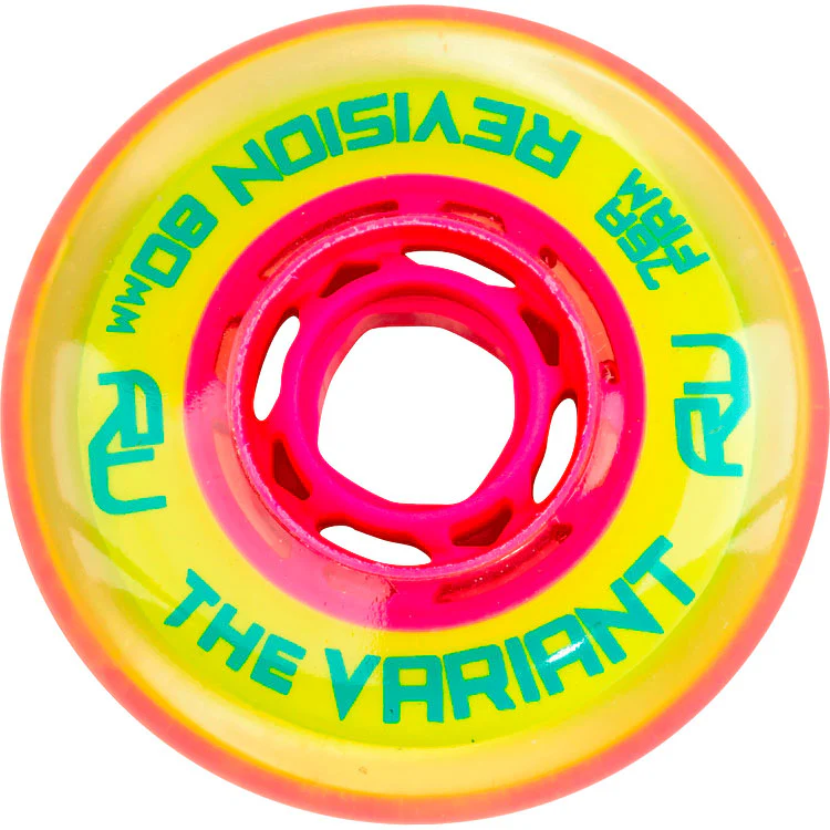 Revision Roller Hockey Wheels Indoor 80mm Variant Firm 76A 8-Pack - Image 2