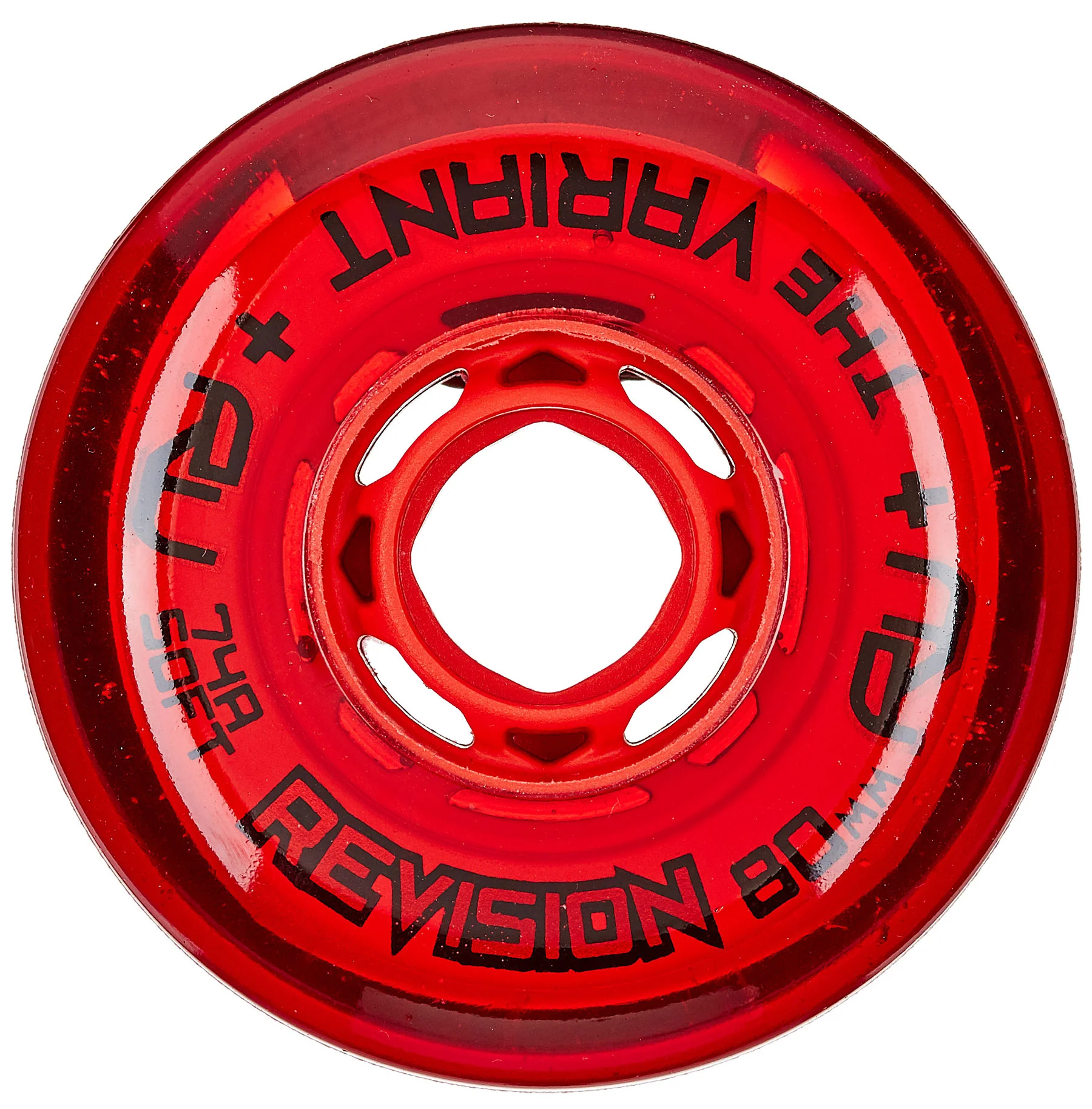 Revision Roller Hockey Wheels - Variant Soft 72mm 74A Red (Single)