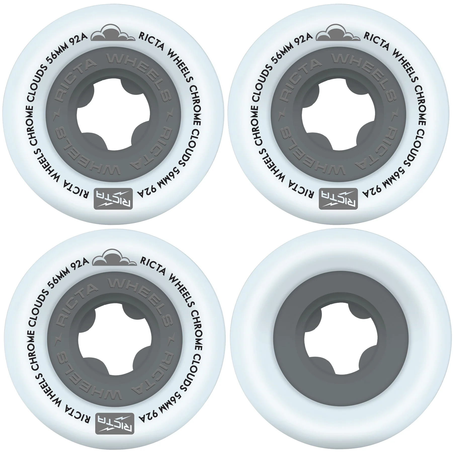 Ricta Clouds Truck Package 5.0 / 56mm 92A Chrome - Image 3