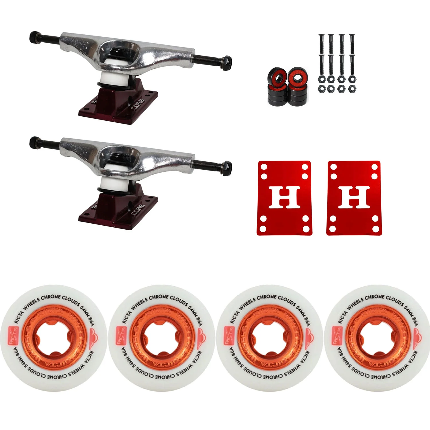 Ricta Clouds Truck Package 5.25 / 54mm 86A Chrome