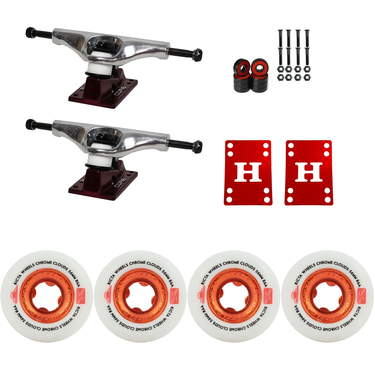 Ricta Clouds Truck Package 5.5 / 56mm 86A Chrome