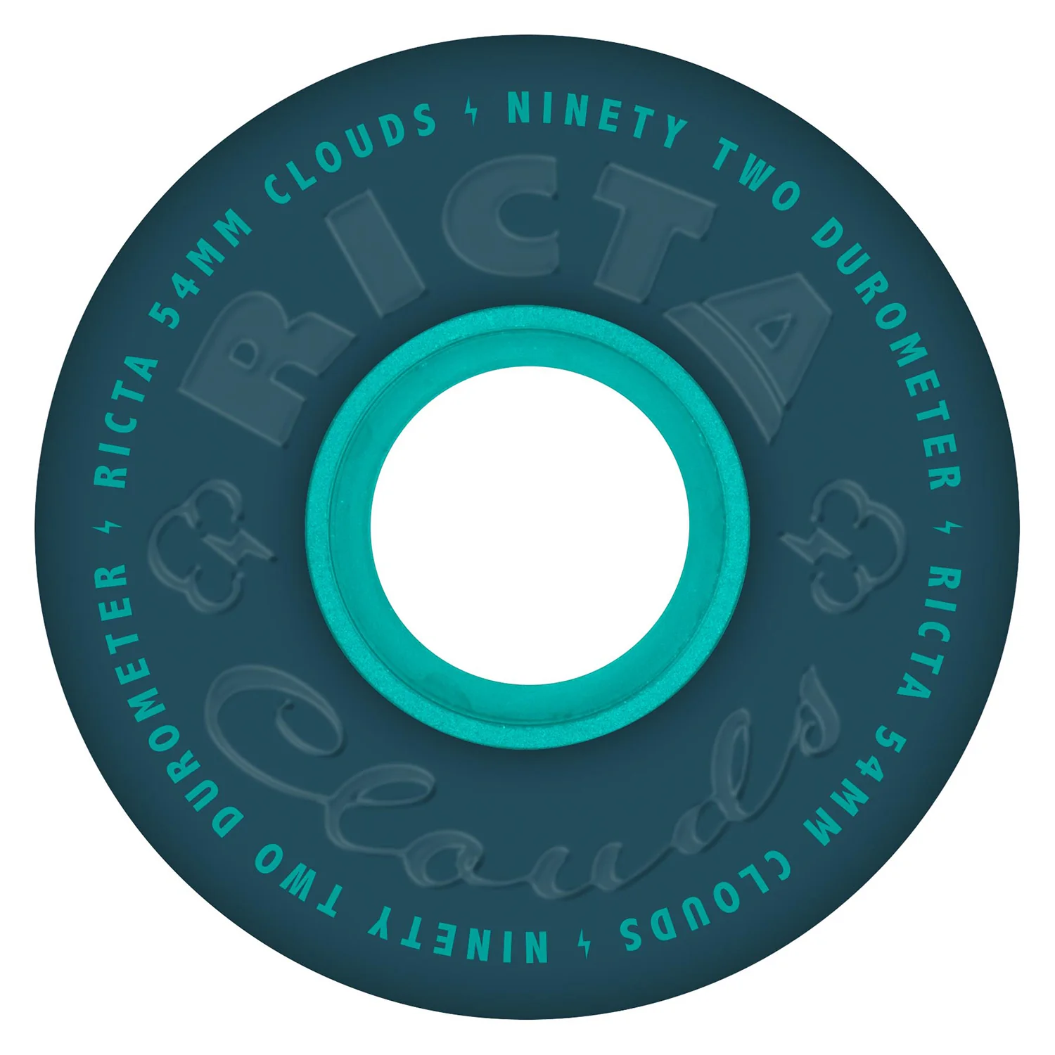 Ricta Skateboard Wheels 54mm Clouds 92A Navy - Image 2