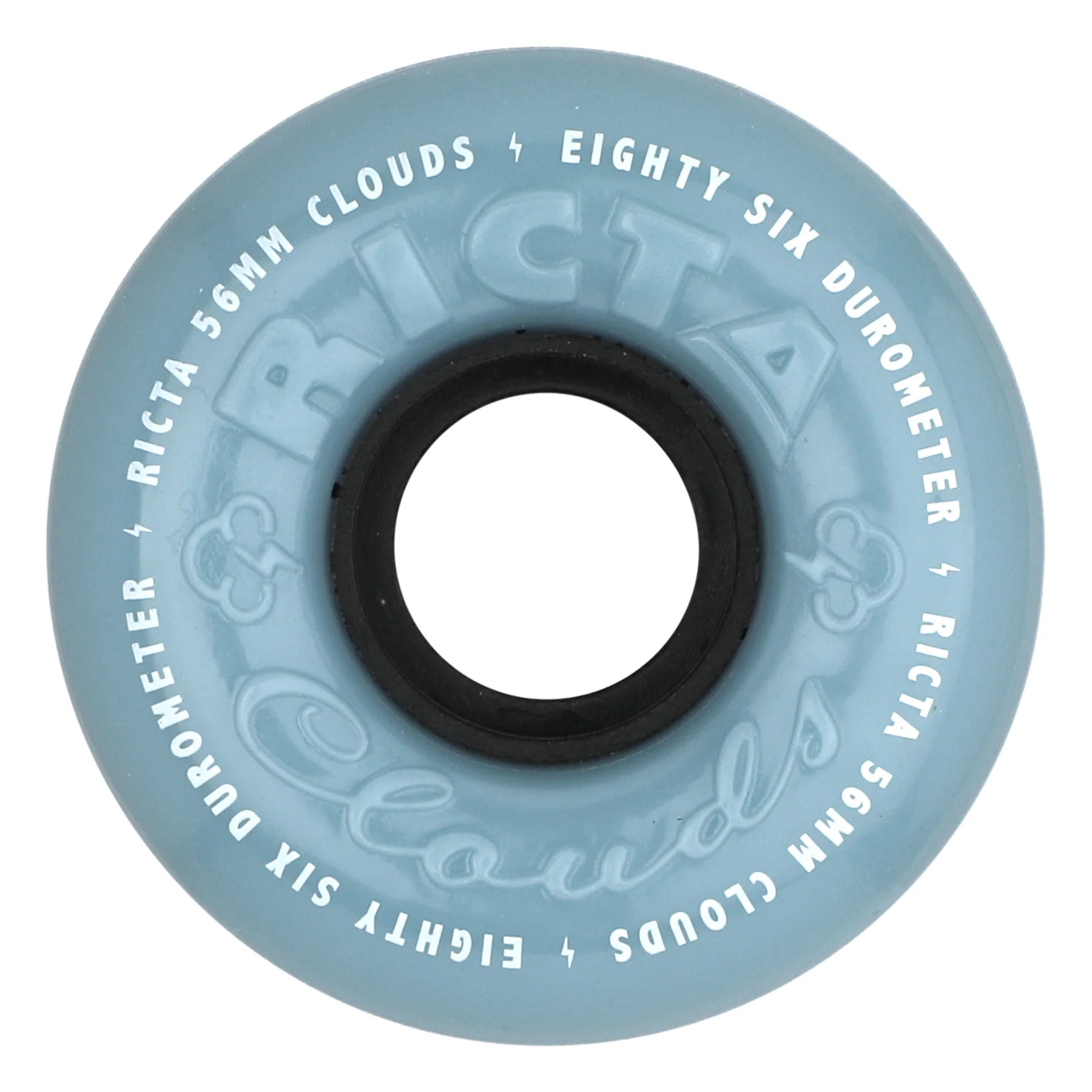 Ricta Skateboard Wheels 56mm Clouds 86A Sky Blue - Image 2