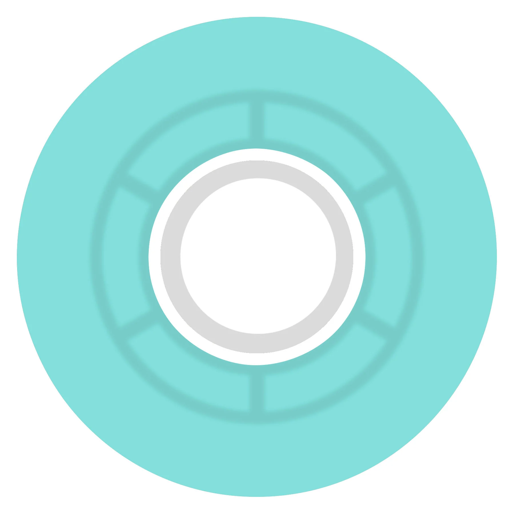 Ricta Skateboard Wheels 57mm Clouds 78A Transparent Aqua - Image 3