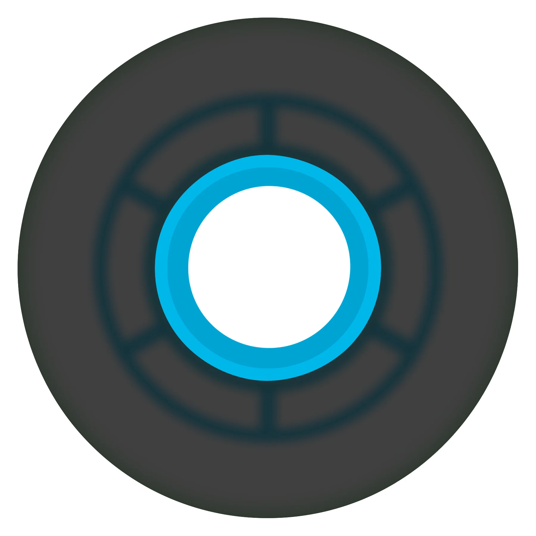 Ricta Skateboard Wheels 57mm Clouds 78A Transparent Black - Image 4