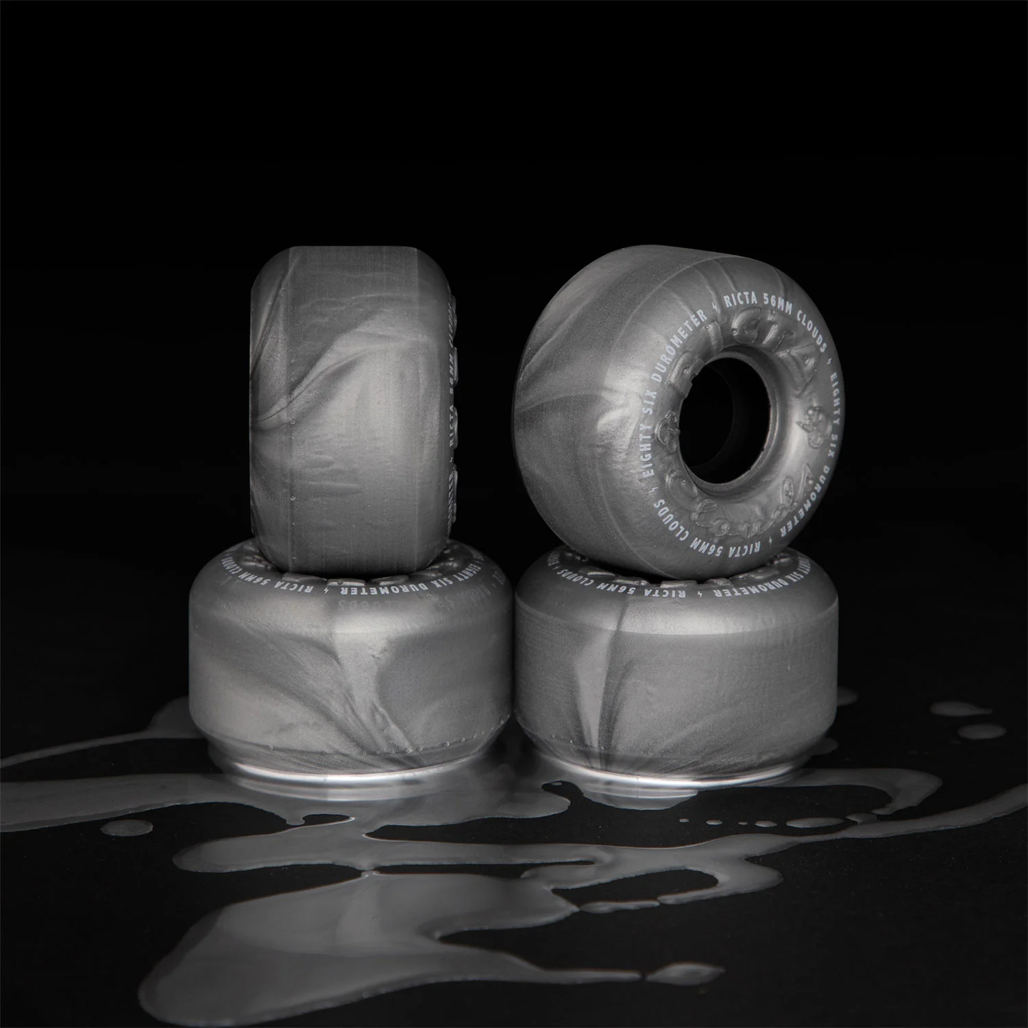 Ricta Skateboard Wheels and Independent Bearings Combo 56mm Clouds 86A - Image 4