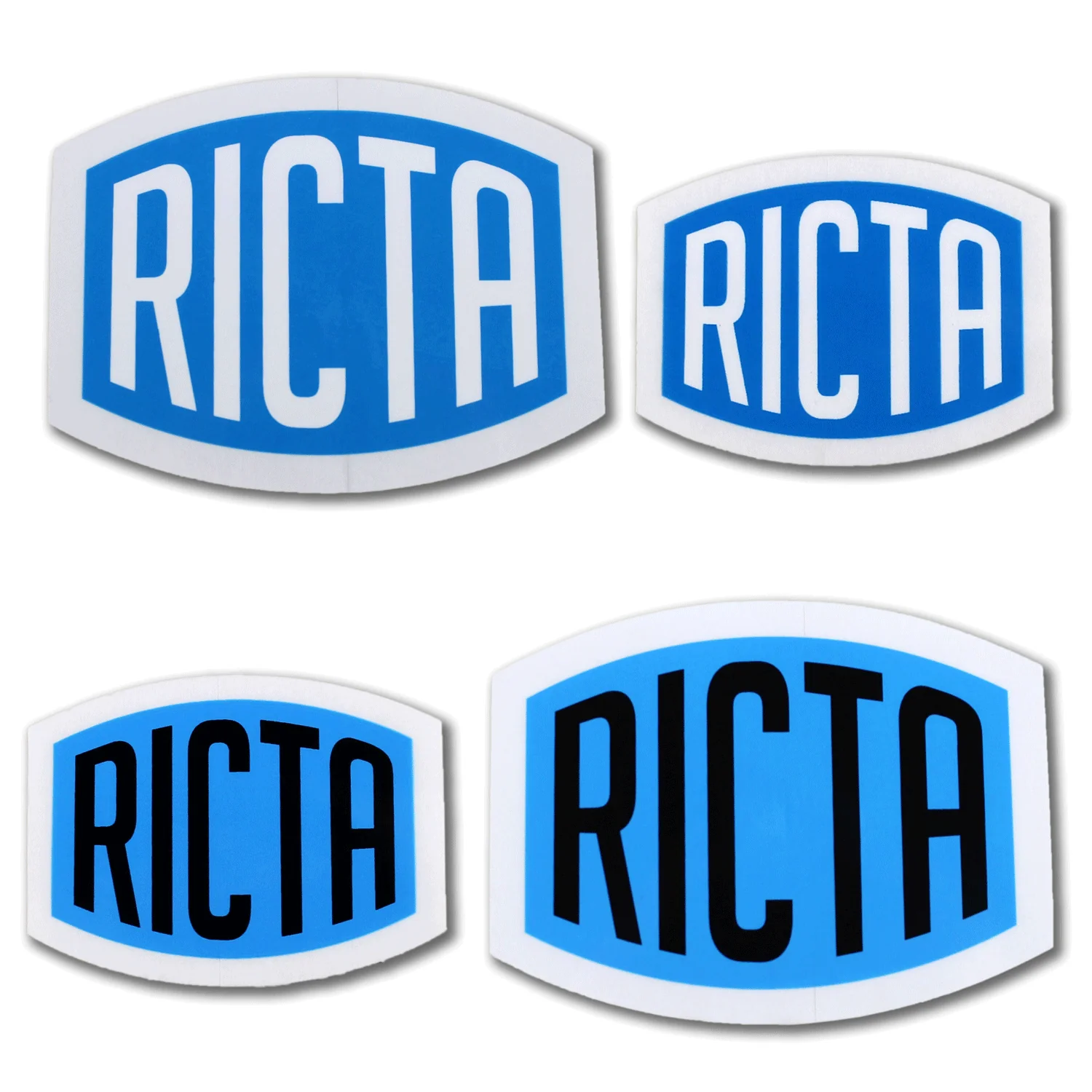 Ricta Wheels Skateboard Stickers Logo 4-Pack