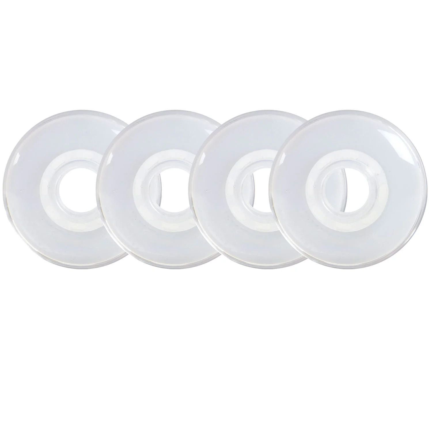 Rink Rat Roller Hockey Wheels Rinkster Ghost 80mm XX Grip White/Clear 4-Pack