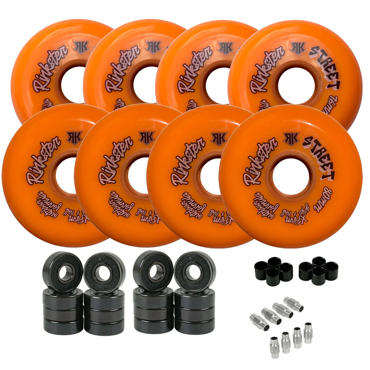 Rink Rat Roller Hockey Wheels Rinkster Street Outdoor X-Firm 8-Pack with Hybrid Ceramic Bearings - Image 10