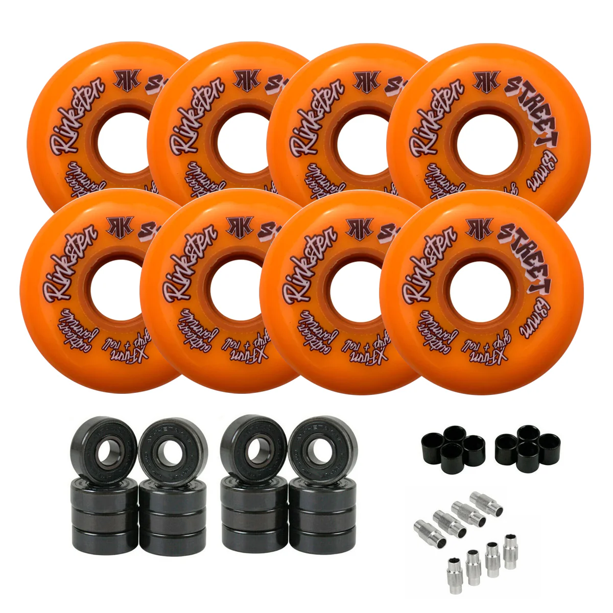 Rink Rat Roller Hockey Wheels Rinkster Street Outdoor X-Firm 8-Pack with Hybrid Ceramic Bearings - Image 5