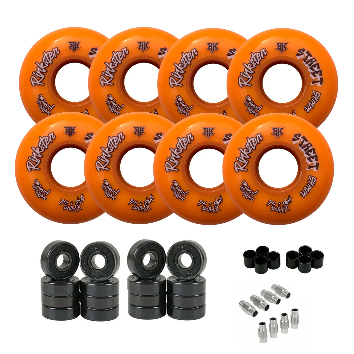 Rink Rat Roller Hockey Wheels Rinkster Street Outdoor X-Firm 8-Pack with Hybrid Ceramic Bearings - Image 7