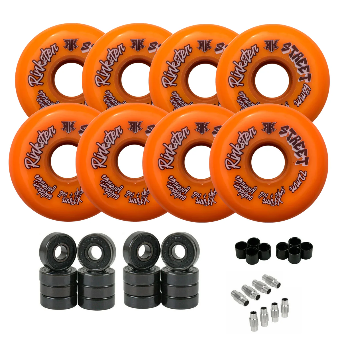 Rink Rat Roller Hockey Wheels Rinkster Street Outdoor X-Firm 8-Pack with Hybrid Ceramic Bearings - Image 9