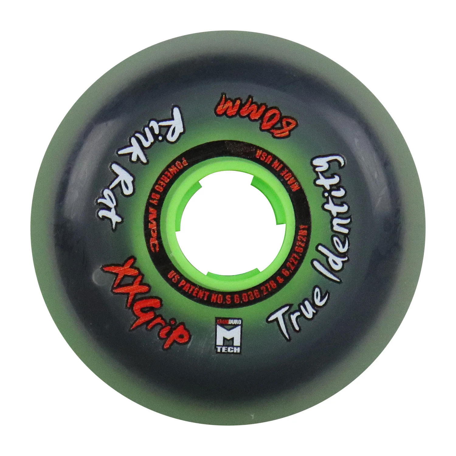 Rink Rat Roller Hockey Wheels - True Identity XX 80mm 79A Green (Single)
