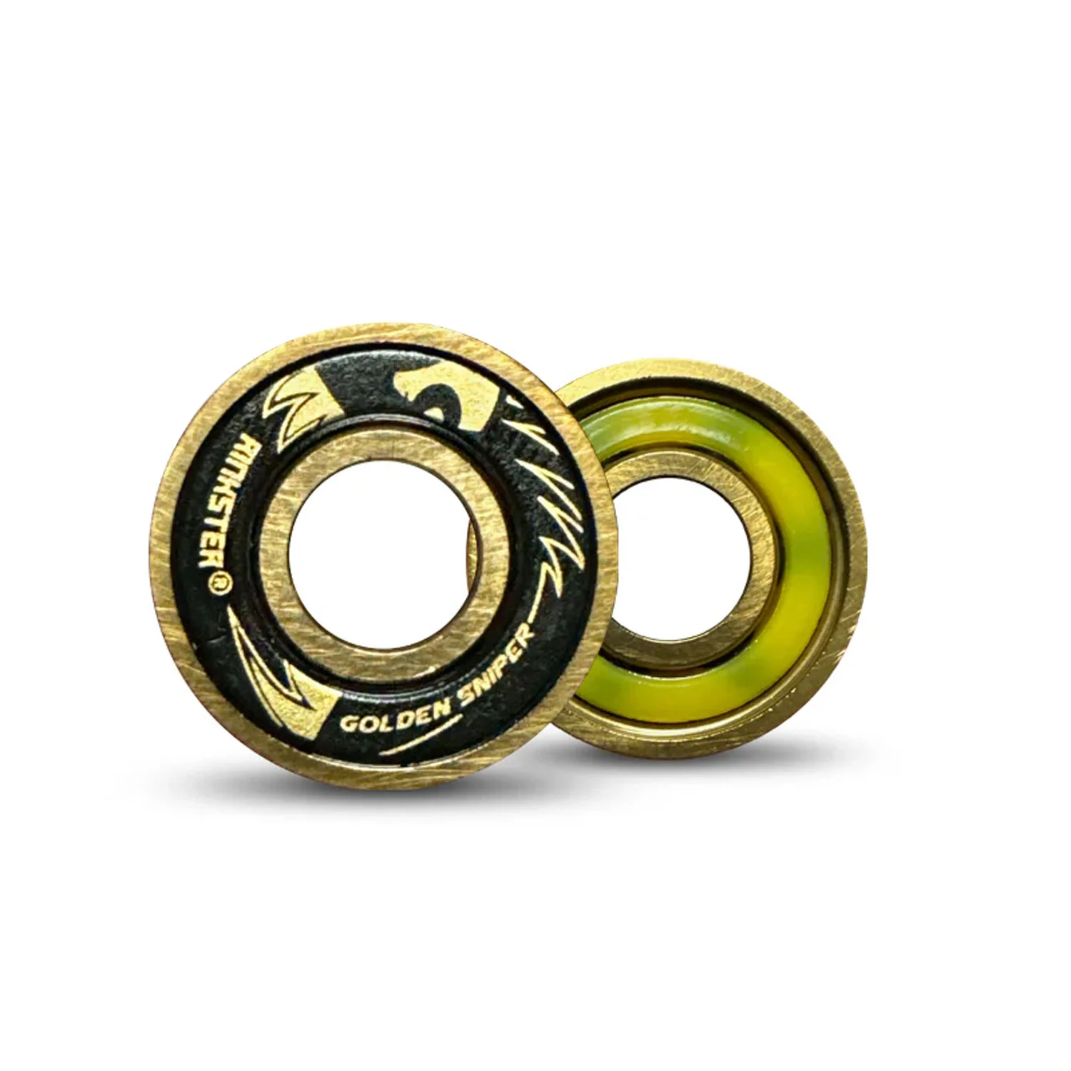 Rinkster Roller Hockey Bearings Golden Sniper 6Si3N4 Set of 16 - Image 2